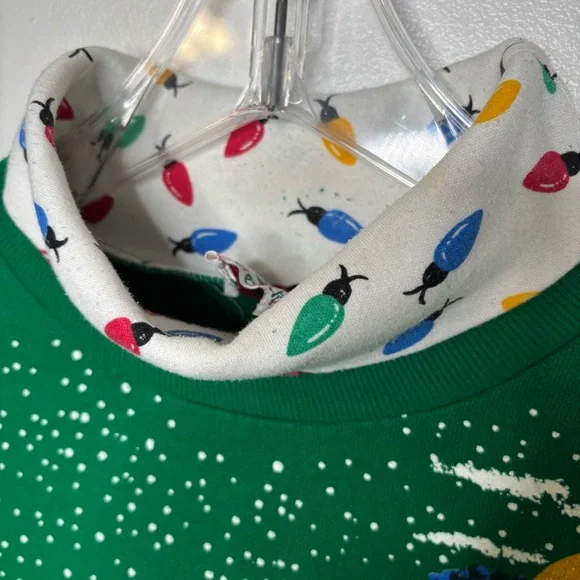 Vintage Nutcracker Cat Christmas Sweatshirt Green XL - Picture 7 of 10